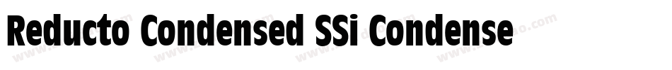 Reducto Condensed SSi Condensed字体转换
